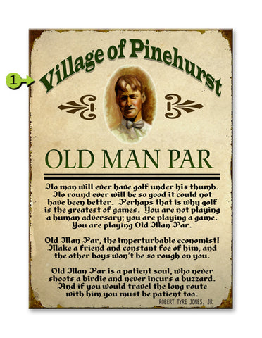 Old Man Par (Metal only) Metal 28x38