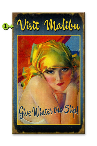 Give Winter the Slip Wood 18x30