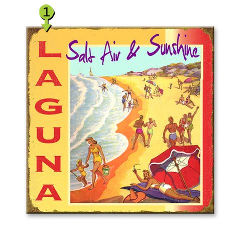 Salt Air and Sunshine Metal 28x28