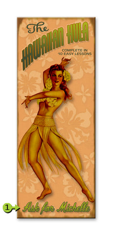 Hawaiian Hula Wood 14x36