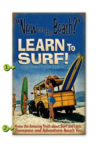 New on the Beach? Metal 23x39