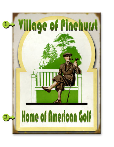 Home of American Golf Metal 23x31