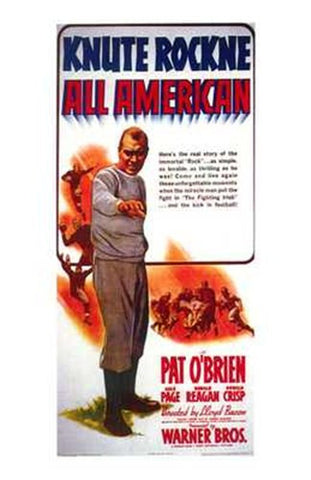 Knute Rockne All American Movie Poster Print