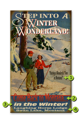Winter Wonderland Wood 28x48