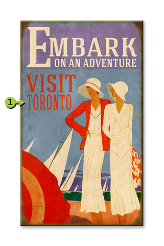 Embark on and Adventure Metal 28x48