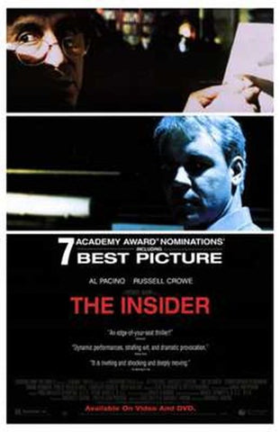 The Insider Movie Poster Print