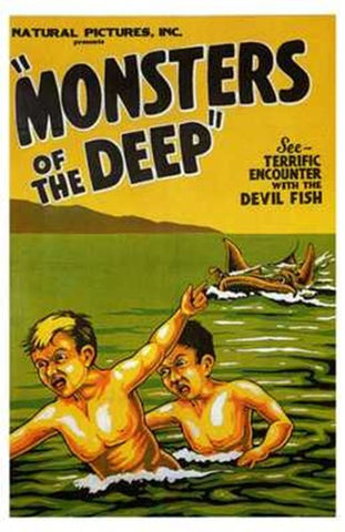 Monsters of the Deep Movie Poster Print