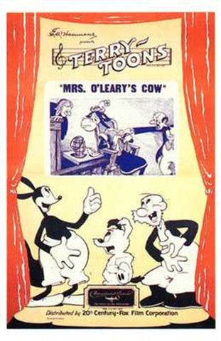 Mrs O'leary's Cow Movie Poster Print