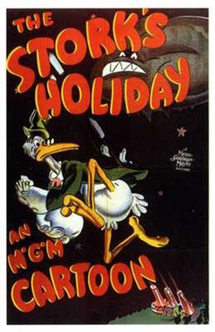The Stork's Holiday Movie Poster Print