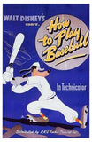 How to Play Baseball Movie Poster Print