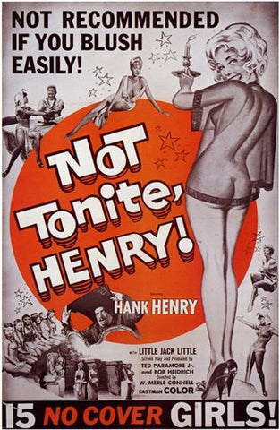 Not Tonite Henry! Movie Poster Print