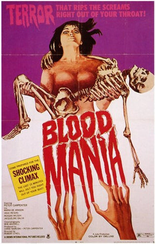 Blood Mania Movie Poster Print