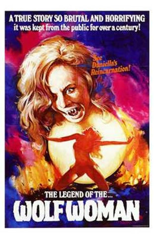 Legend of Wolf Woman Movie Poster Print