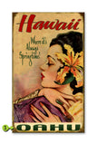 Hawaii Springtime Lily (Select your favorite island) Wood 28x48
