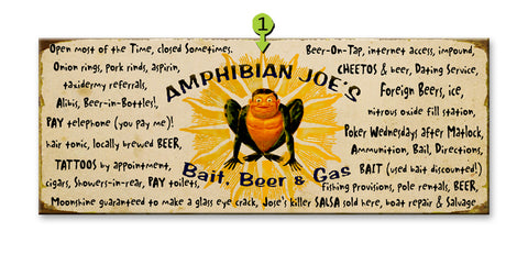 Beer Bait Gas (Amphibian Joe) Metal 17x44