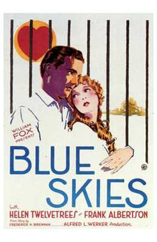 Blue Skies Movie Poster Print