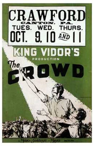 The Crowd Movie Poster Print