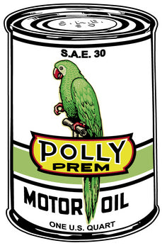 Gasoline Merchandise 21-22 Polly Gas Oil can