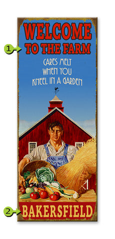 Cares Melt When You Kneel In a Garden Metal 17x44