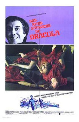 The Satanic Rites of Dracula Movie Poster Print