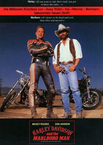 Harley Davidson and the Marlboro Man Movie Poster Print