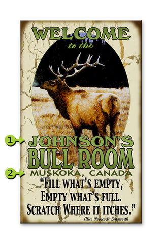 Welcome to the Bullroom Metal 14x24