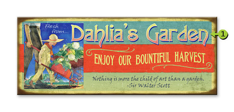 Enjoy our Bountiful Harvest Wood 17x44