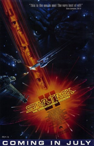 Star Trek 6: The Undiscovered Country Movie Poster Print