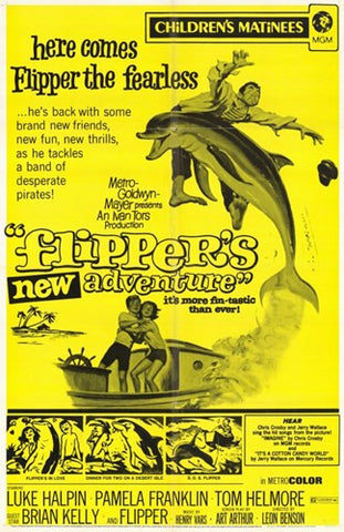Flipper's New Adventure Movie Poster Print