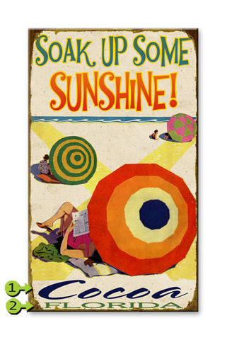 Soak Up Some Sunshine! Umbrella Wood 18x30