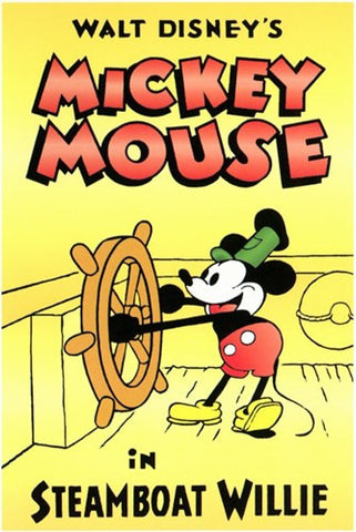 Steamboat Willie Movie Poster Print