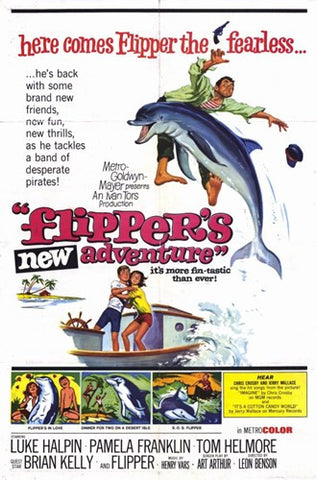Flipper's New Adventure Movie Poster Print