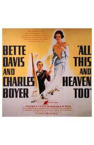 All This and Heaven Too Movie Poster Print