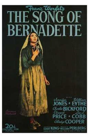 The Song of Bernadette Movie Poster Print