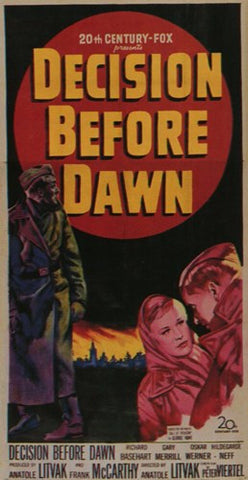 Decision Before Dawn Movie Poster Print