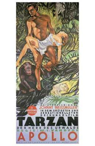 Tarzan the Ape Man, c.1932 (German) - style A Movie Poster Print
