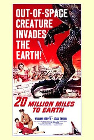 20 Million Miles To Earth Movie Poster Print