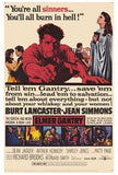 Elmer Gantry Movie Poster Print