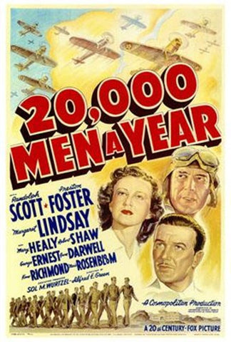 20 000 Men A Year Movie Poster Print