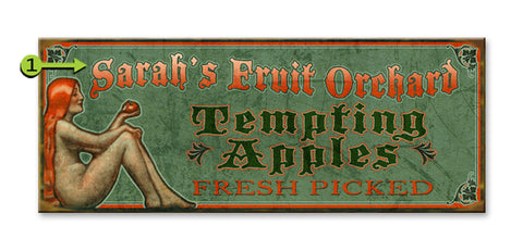Tempting Apples Metal 17x44