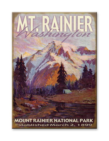 Mt. Rainier National Park Wood 23x31