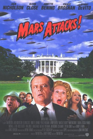 Mars Attacks Movie Poster Print