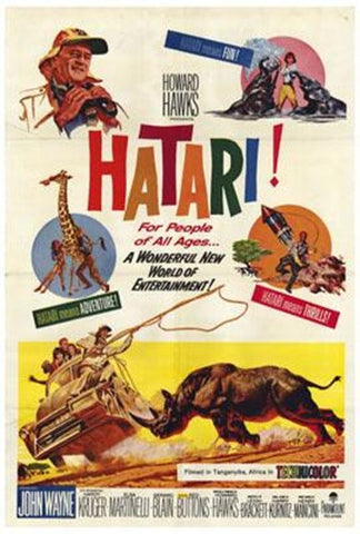 Hatari Movie Poster Print