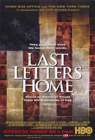 Last Letters Home: Voices of American Troops from the Battlefields of Iraq Movie Poster Print