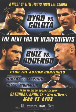 Chris Byrd vs Andrew Golota Movie Poster Print