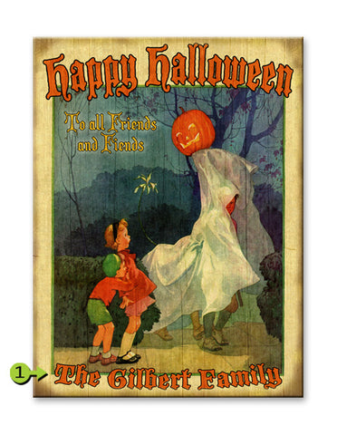 Happy Halloween to all Friends and all Fiends Metal 28x38