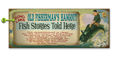 Fish Stories Metal 17x44