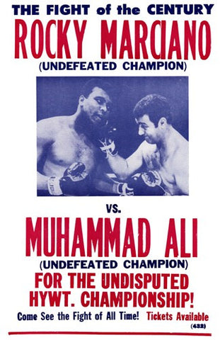 Rocky Marciano vs Muhammad Ali Movie Poster Print
