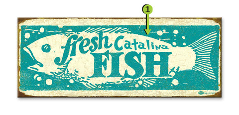 Fresh Fish Wood 17x44
