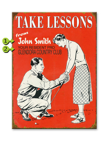 Take Lessons Metal 23x31